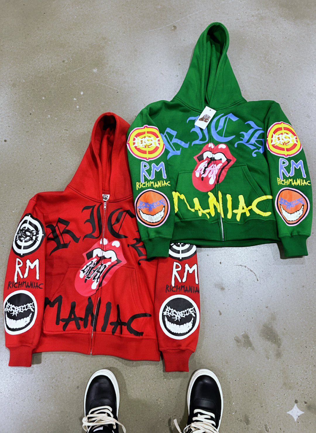 Rich Maniac Chaos Zip Ups